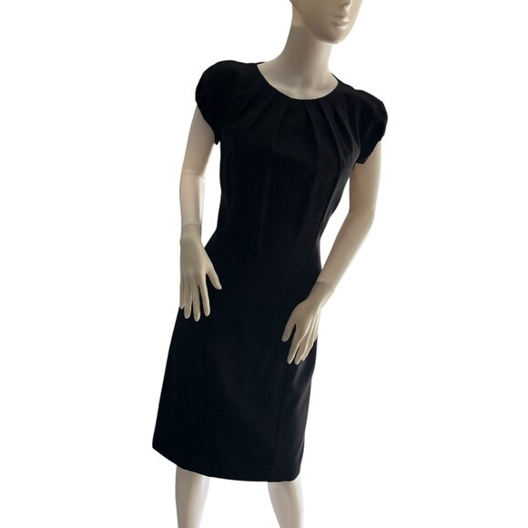 Hugo Boss NWT Black Cap Sleeve Dress Size 8 - Picture 1 of 6